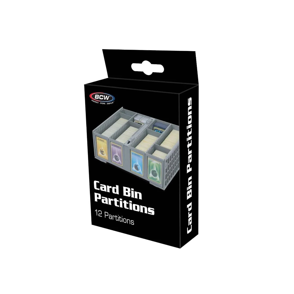 BCW Collectible Card Bin Partitions - Gray 12 pack