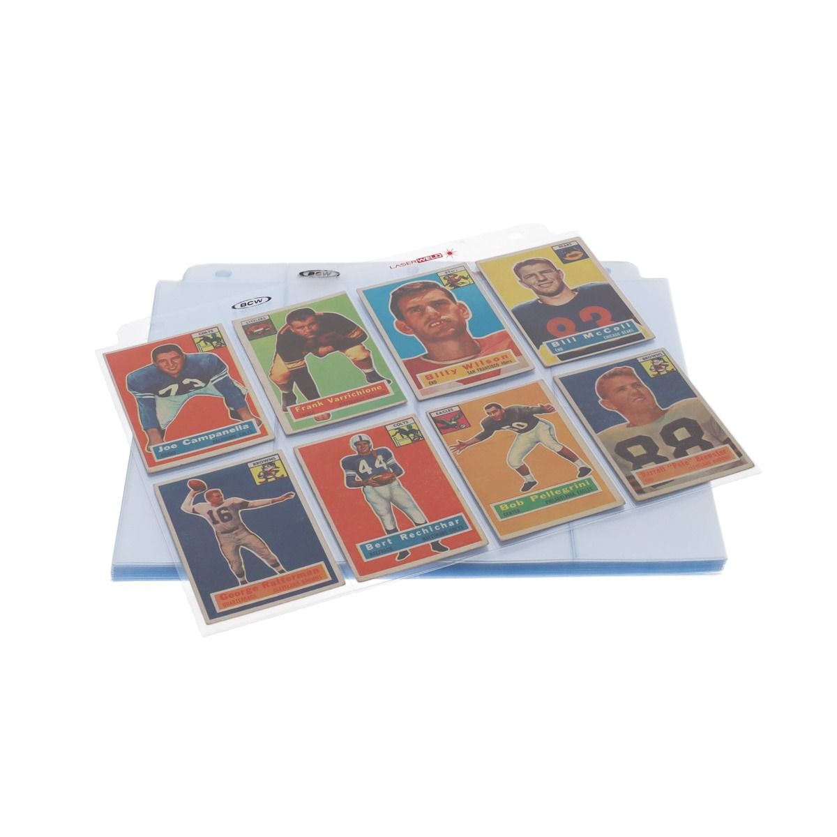 BCW Pages LaserWeld 8-Pocket Page Vintage Card / 50ct Pack