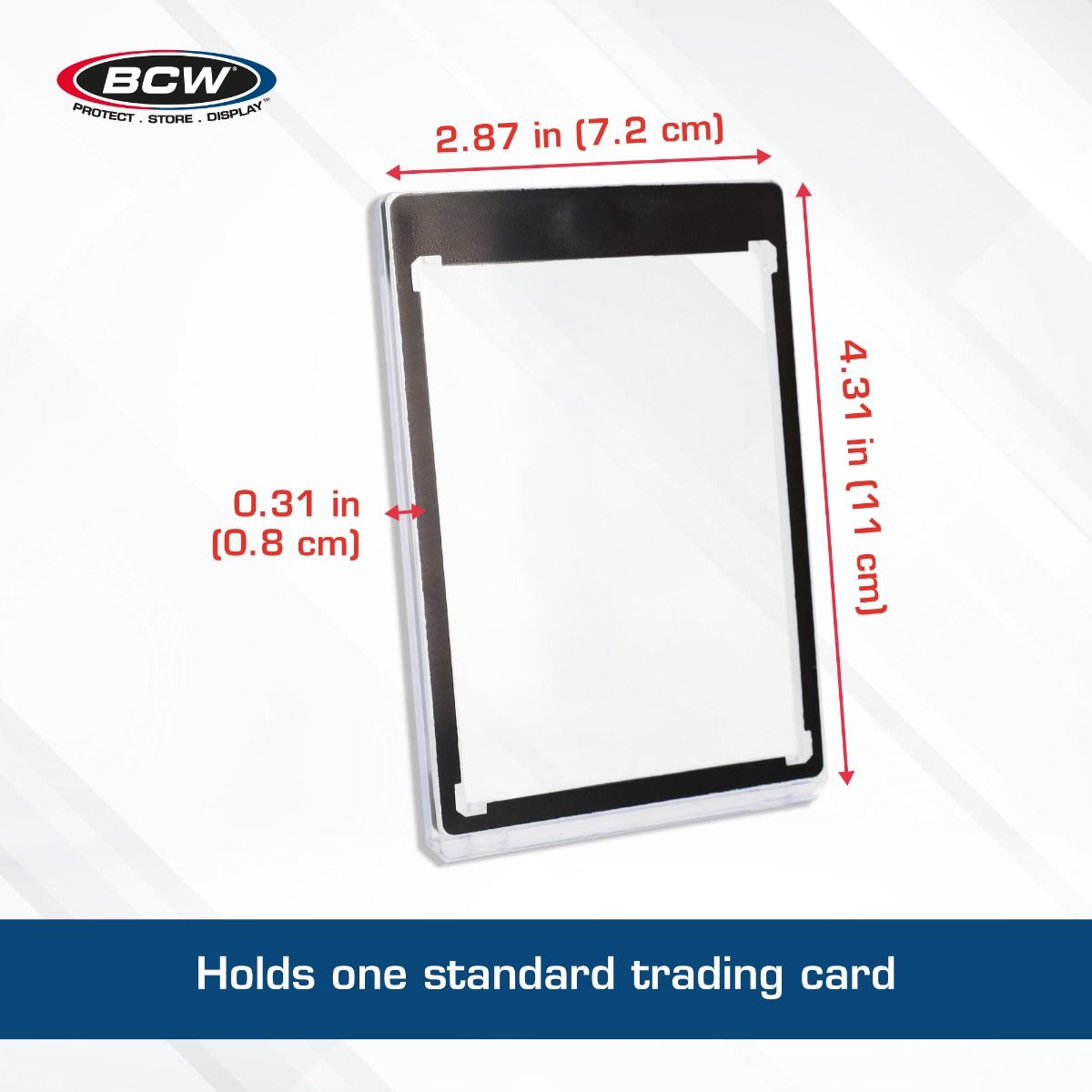BCW Magnetic Card Holder - 35 PT. Black Border