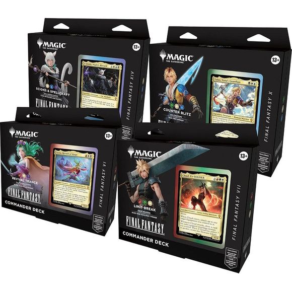 Magic The Gathering MTG Final Fantasy Commander Deck CASE (4ct)