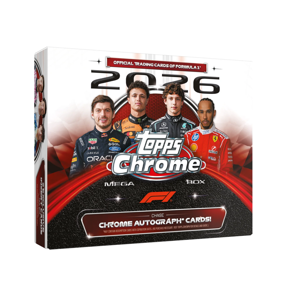 2026 Topps Chrome Formula One F1 Racing Mega Box