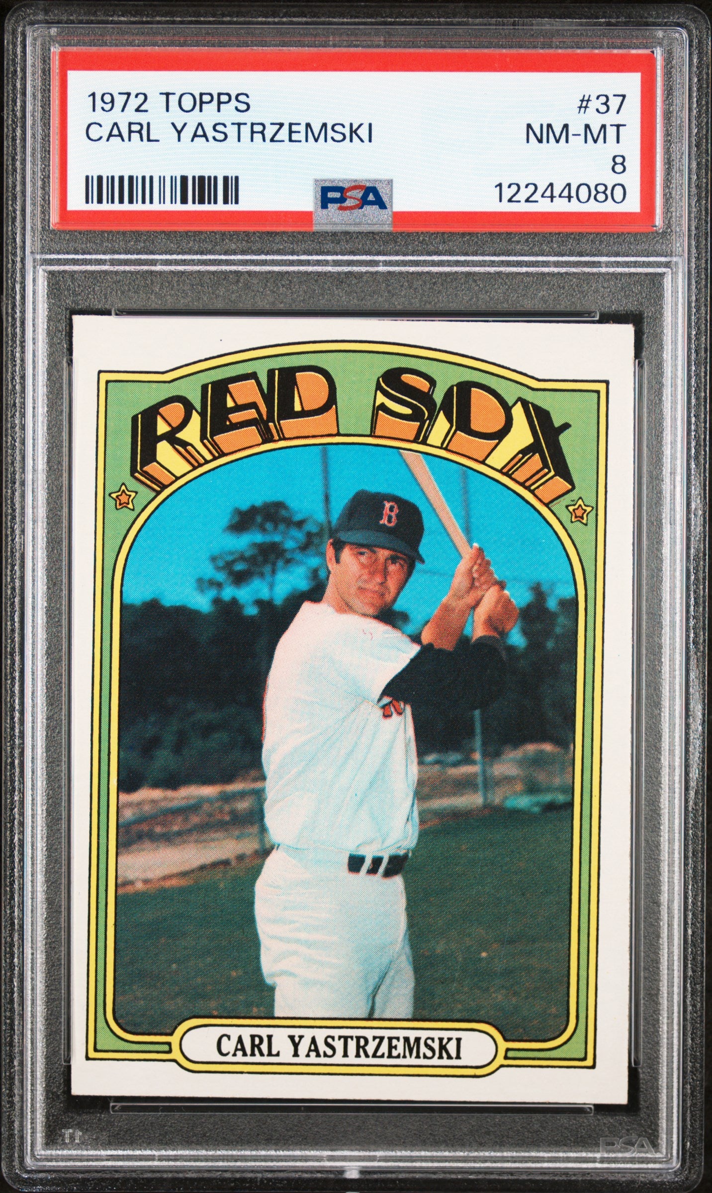 1972 Topps #37 Carl Yastrzemski / PSA 8 / C4080