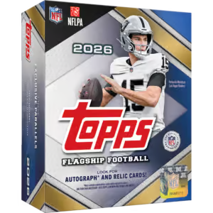 2026 Topps Football Exclusive (White Blue Parallels) Mega Box