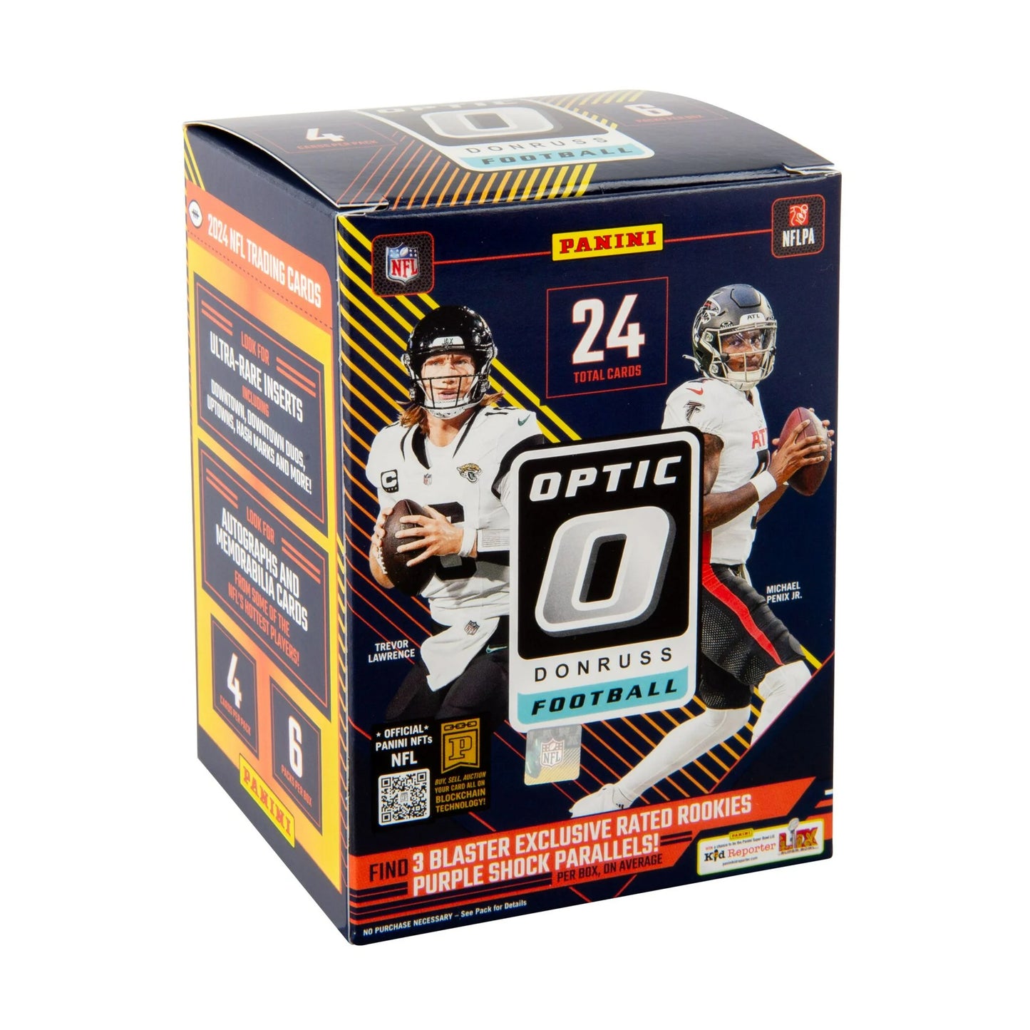 2024 Panini Donruss Optic NFL Football 6-pack Blaster Box (Purple Shock)