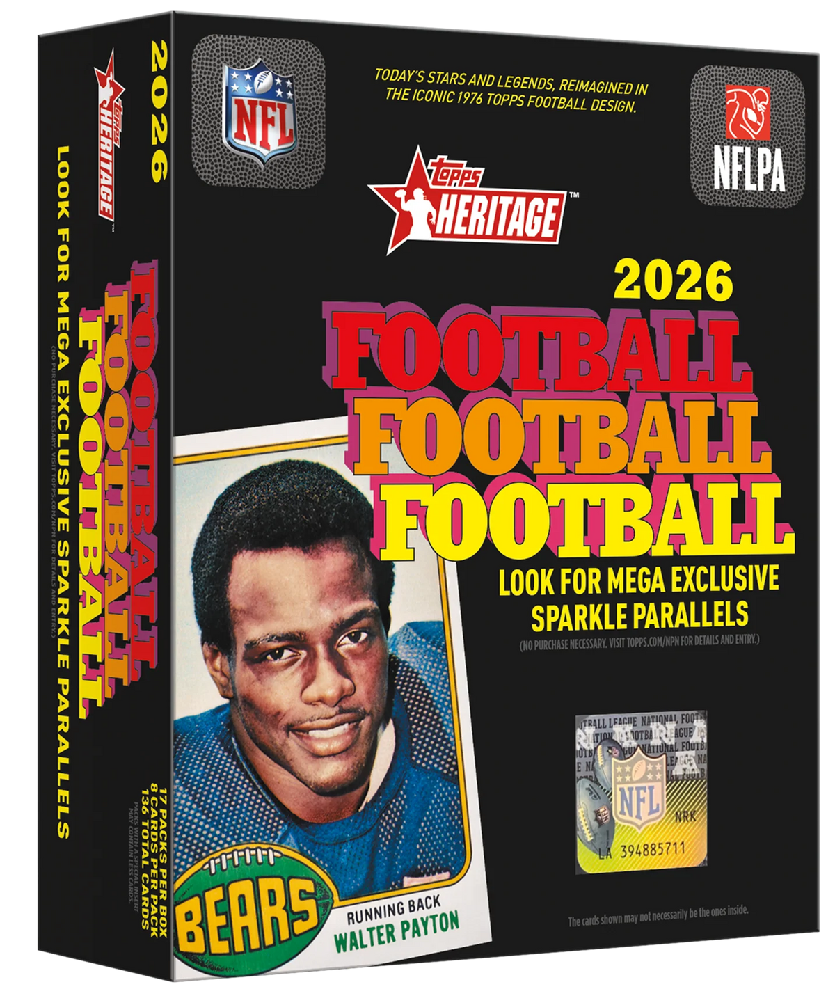 2026 Topps Heritage Football Mega Box