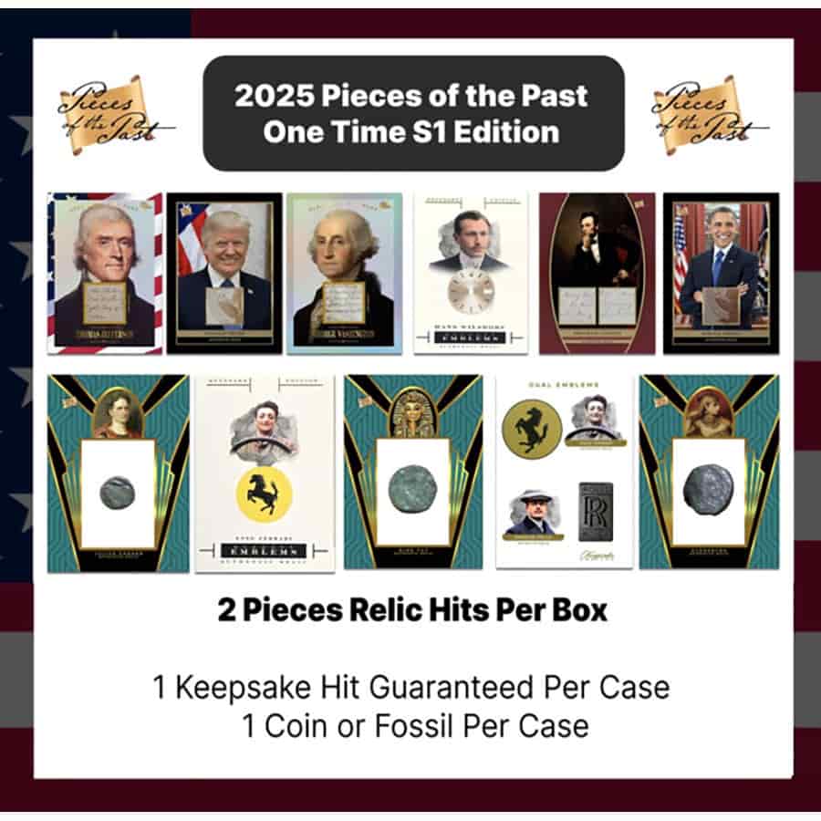 2025 Super Break Pieces Of The Past One Time Series 1 Hobby Box