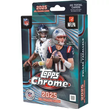 2025 Topps Chrome Football 15-card Hanger Box