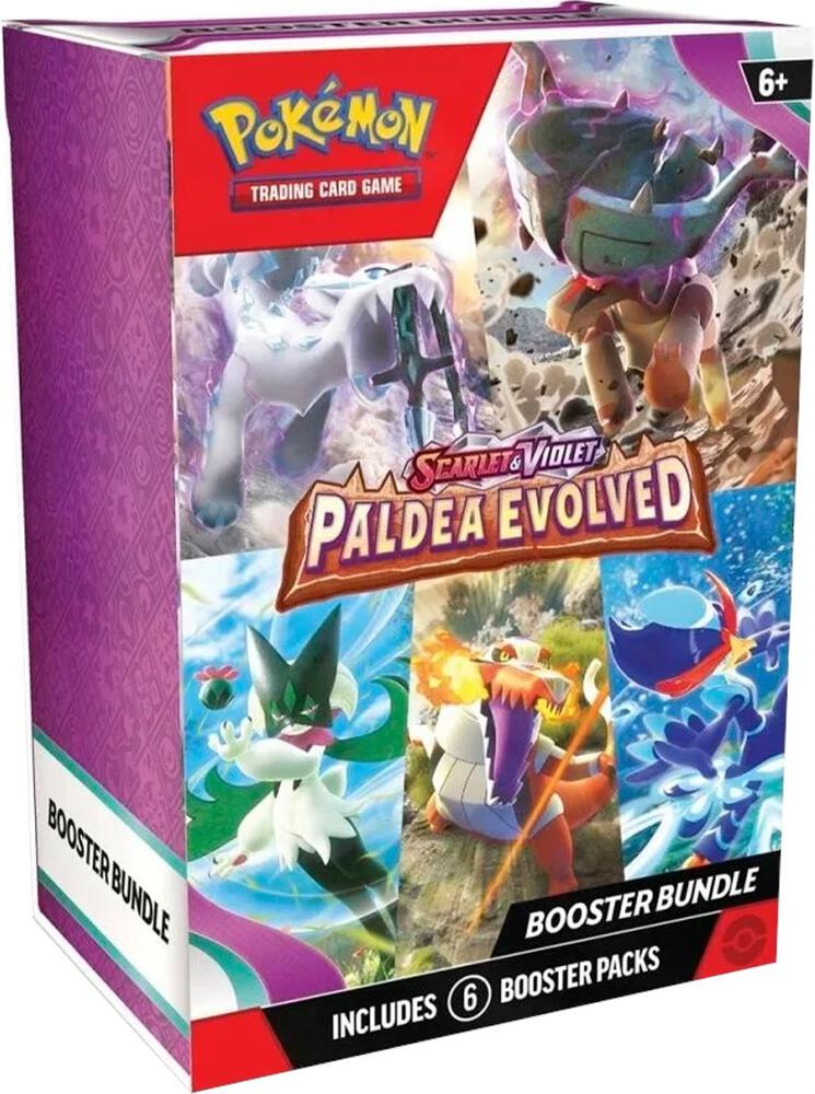 Pokemon SV02 Paldea Evolved 6-Pack Booster Bundle