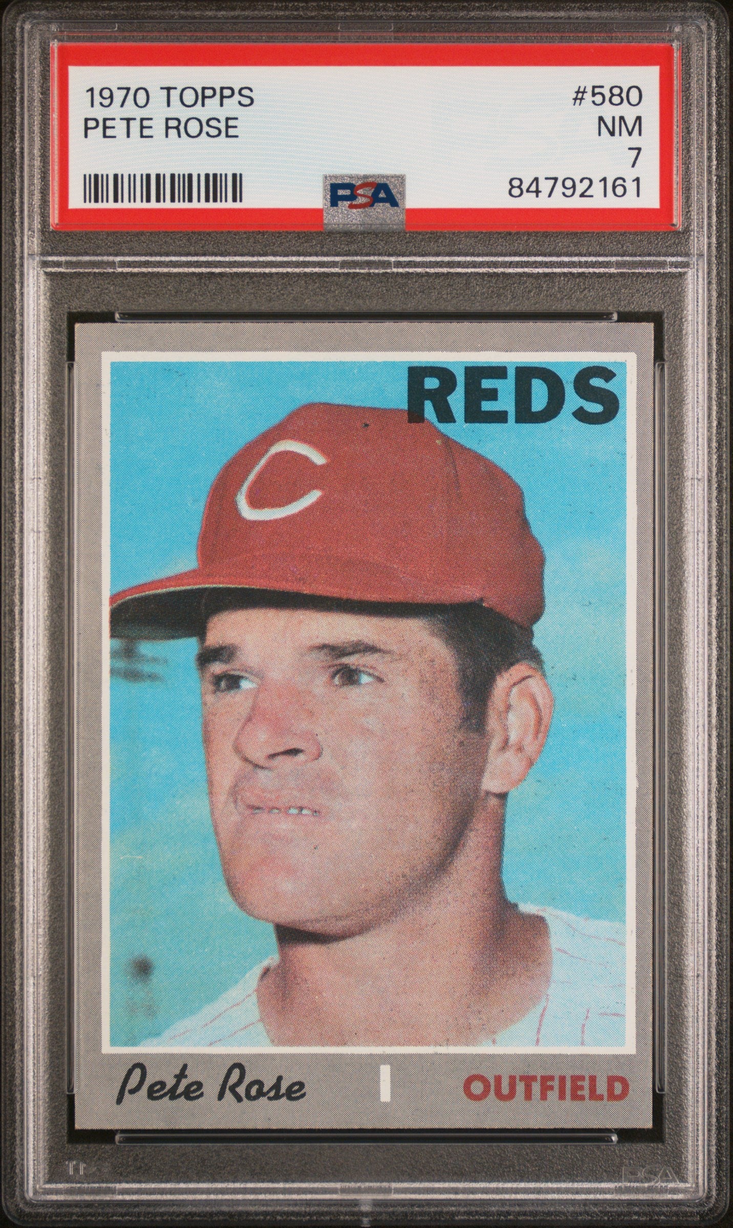 1970 Topps #580 Pete Rose / PSA 7 / C2161