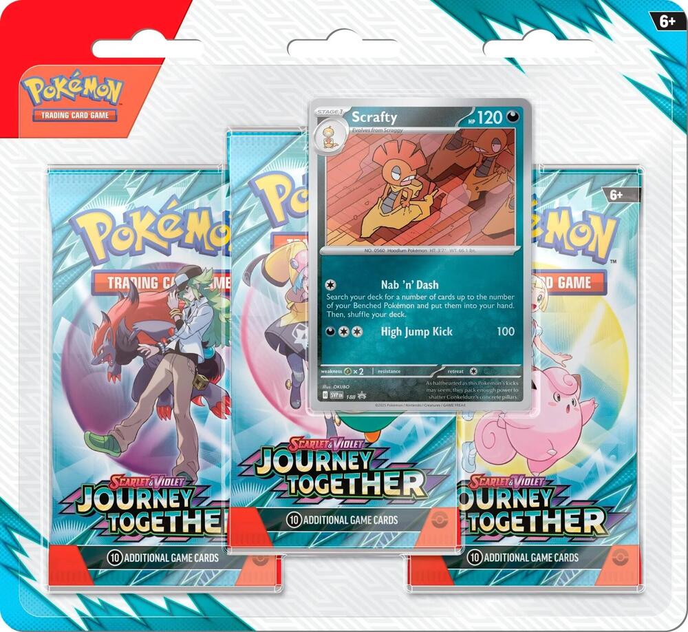 Pokemon SV09 Journey Together 3-Pack Blister