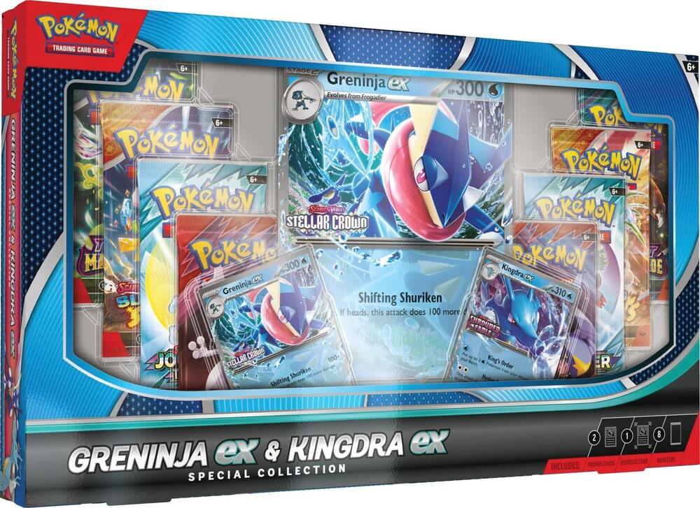 Pokemon Greninja ex and Kingdra ex Special Collection Box MCAP