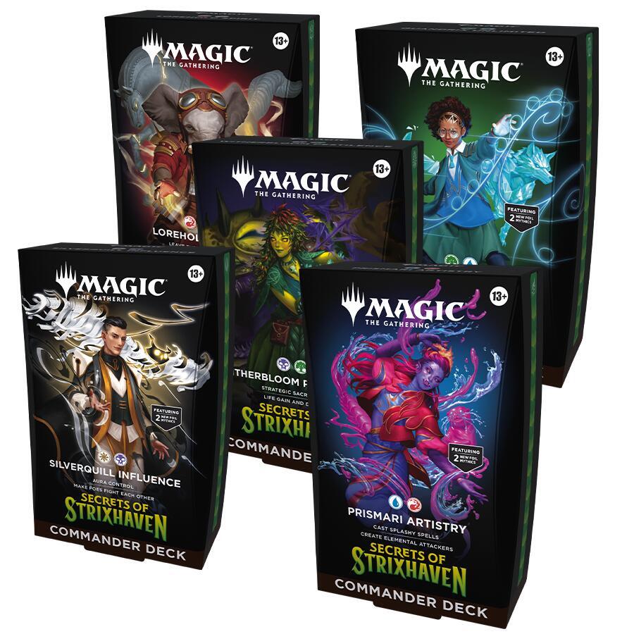 Magic The Gathering MTG Secrets of Strixhaven Commander Deck CASE (5ct)