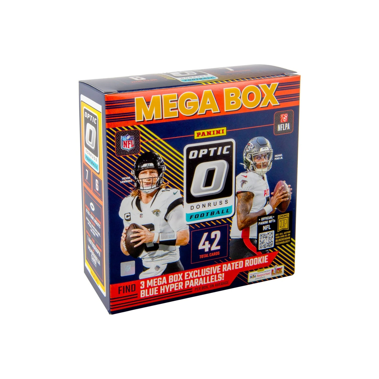 2024 Panini Donruss Optic NFL Football 6-pack MEGA Box (Blue Hyper Parallels)