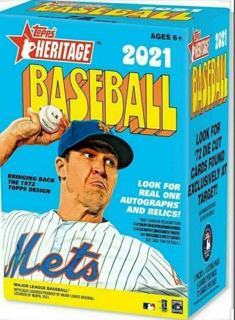 2021 Topps Heritage Baseball 8-pack Blaster Box