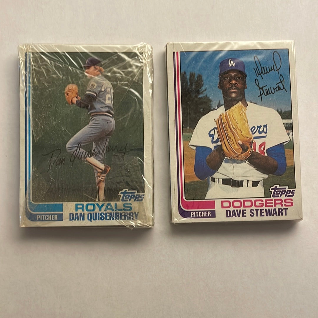 1982 Topps Baseball Grocery Cello Pack / Lee Smith RC - Top