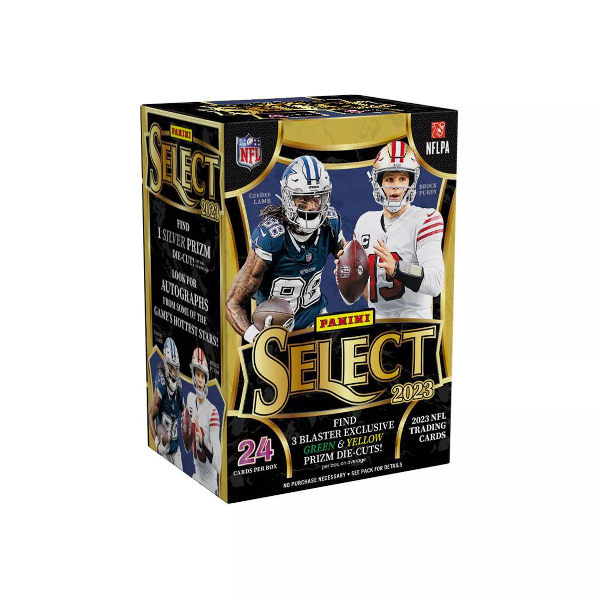 2023 Panini Select Football 6-Pack Blaster Box (Green & Yellow Prizms)