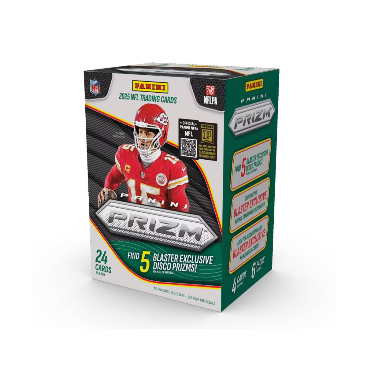 2025 Panini Prizm NFL Football 6-Pack Blaster Box (Disco Prizms)