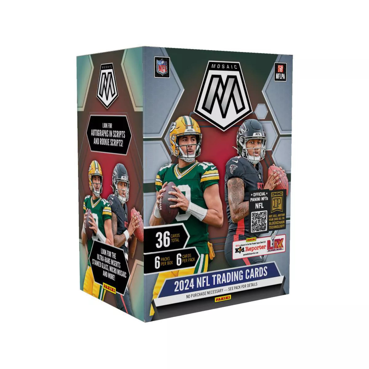 2024 Panini Mosaic NFL Football 6-pack Blaster Box (Orange Fluorescent)