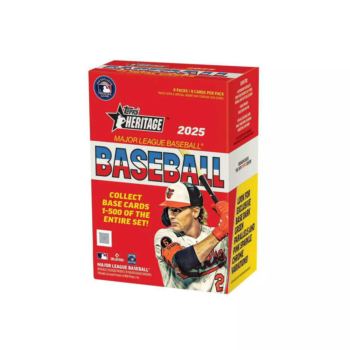 2025 Topps Heritage Baseball 8-pack Blaster Box