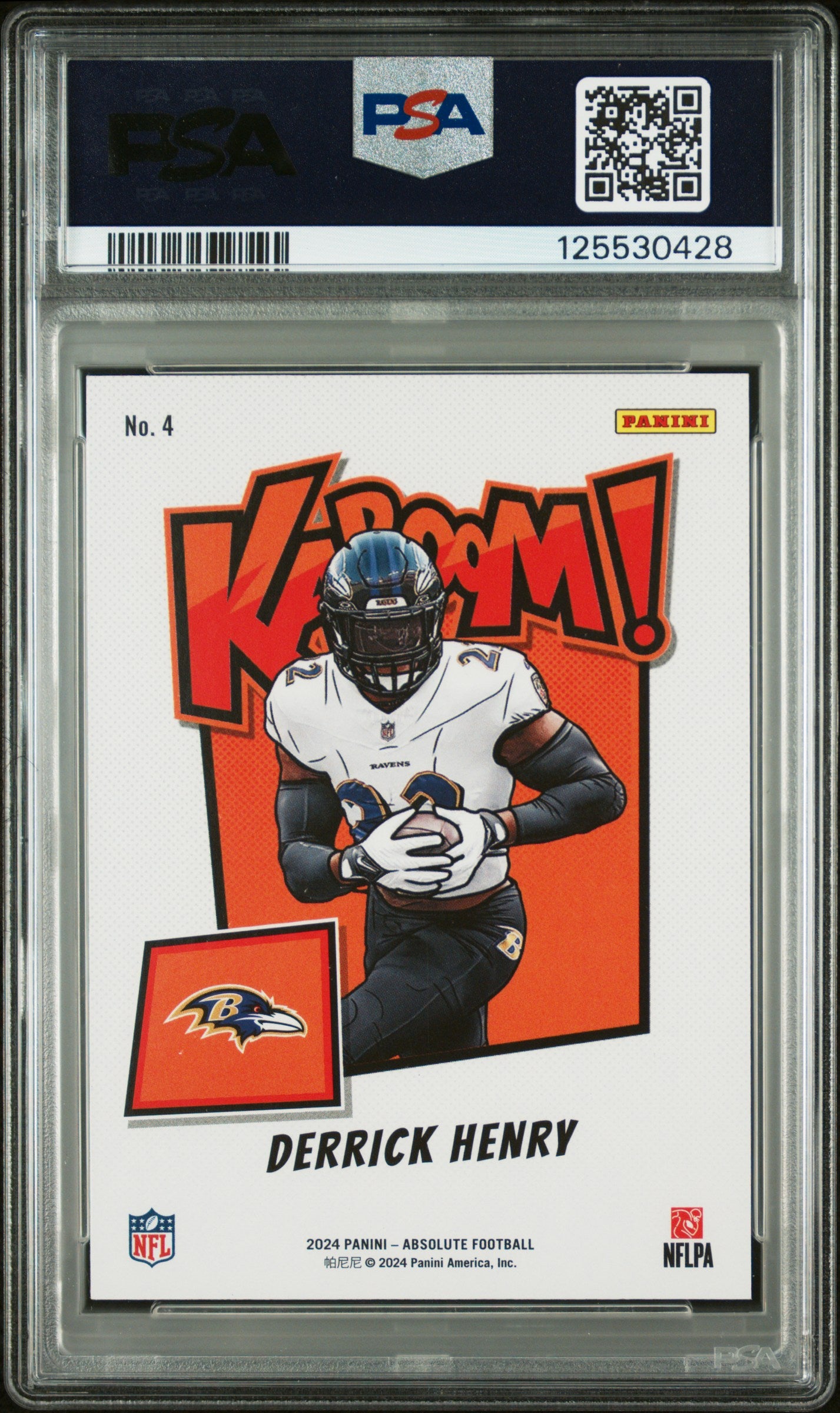 2024 Panini Absolute Kaboom Horizontal #4 Derrick Henry / PSA 9 / C0428