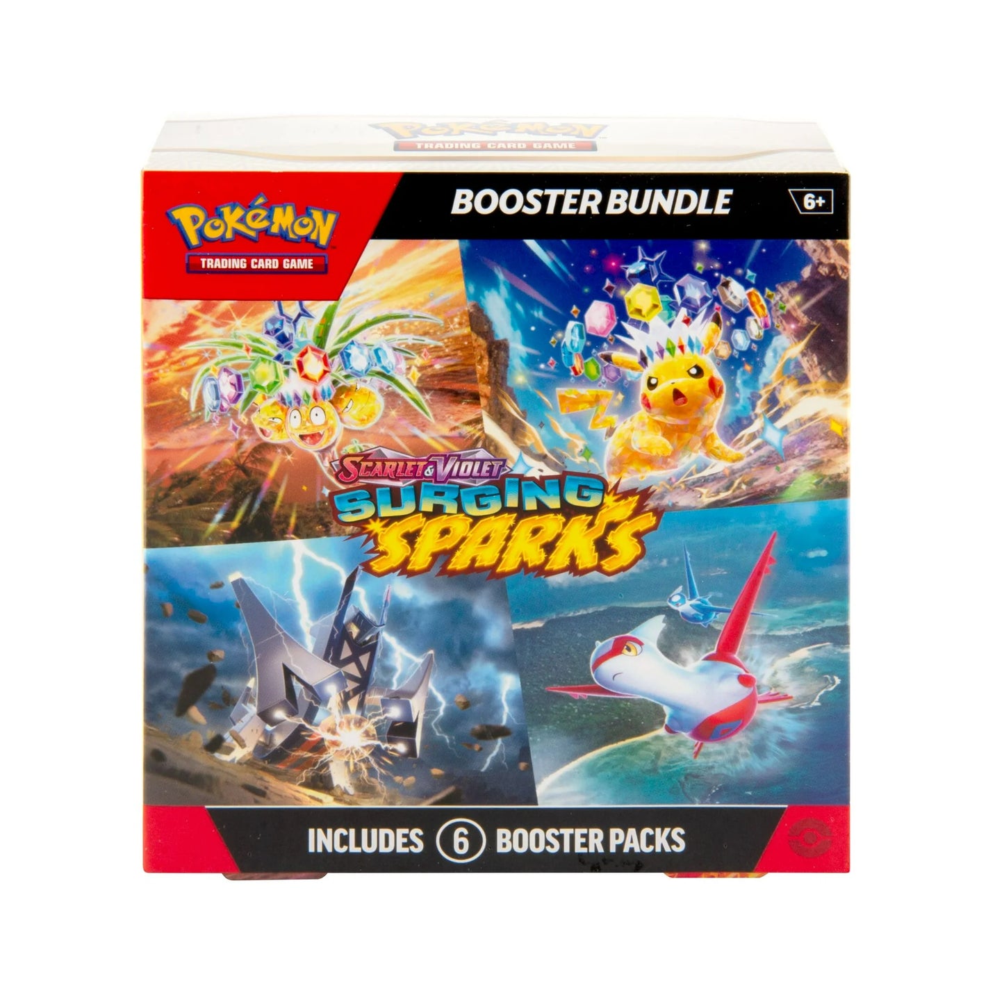 Pokemon SV08 Surging Sparks 6-Pack Booster Bundle