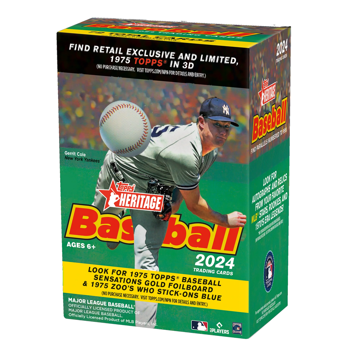 2024 Topps Heritage Baseball 8-pack Blaster Box