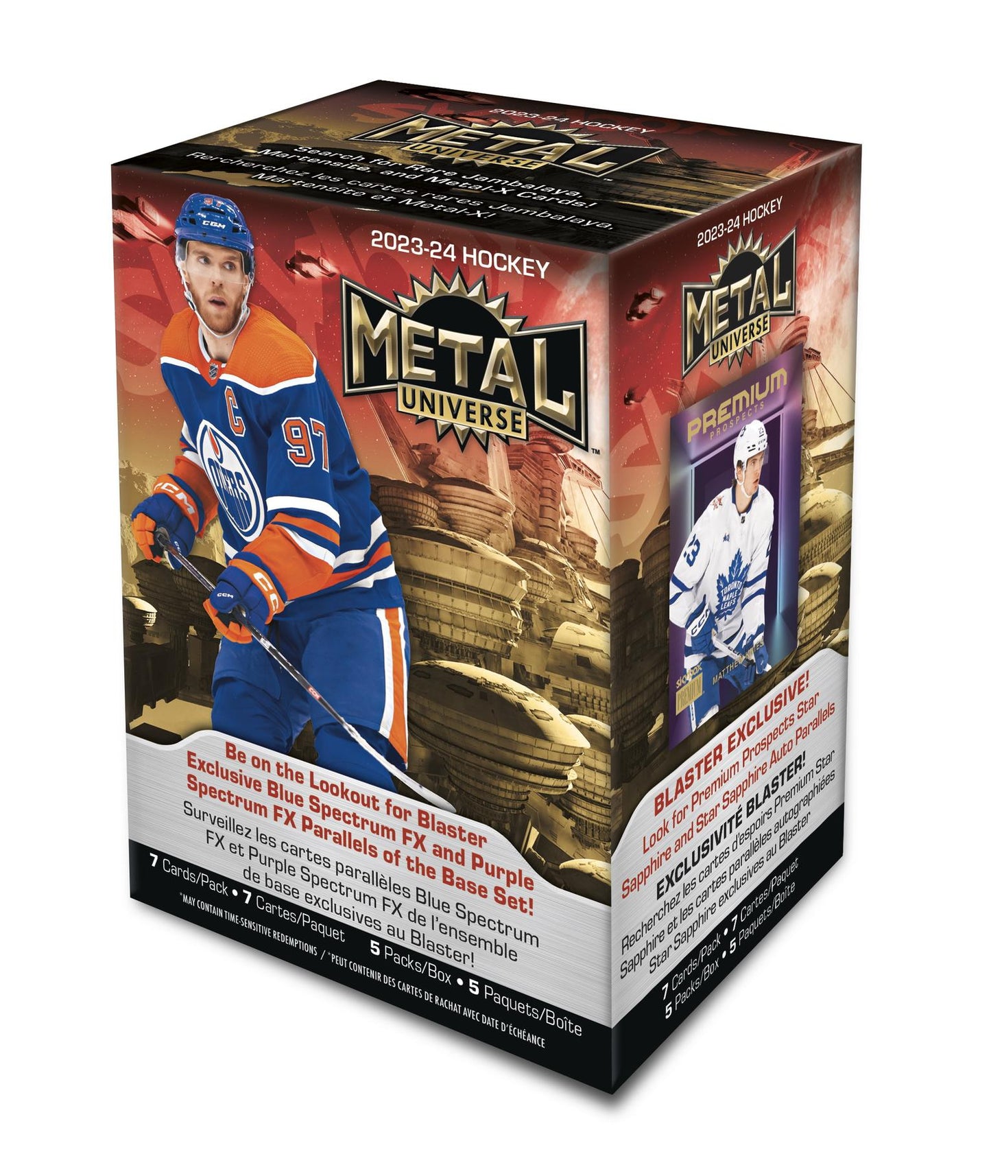 2023/24 Upper Deck Skybox Metal Universe Hockey 5-Pack Blaster Box