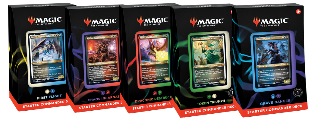Magic The Gathering MTG Starter Commander Deck CASE (5ct)