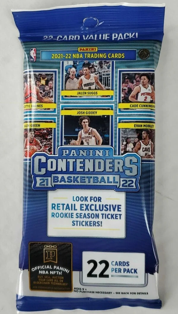 2021/22 Panini Contenders NBA Basketball Fat PACK - 22 Cards