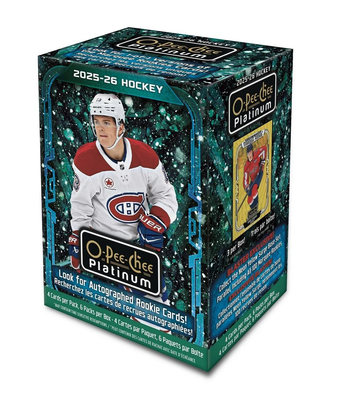 2025/26 Upper Deck O-Pee-Chee Platinum Hockey 6-Pack Blaster Box