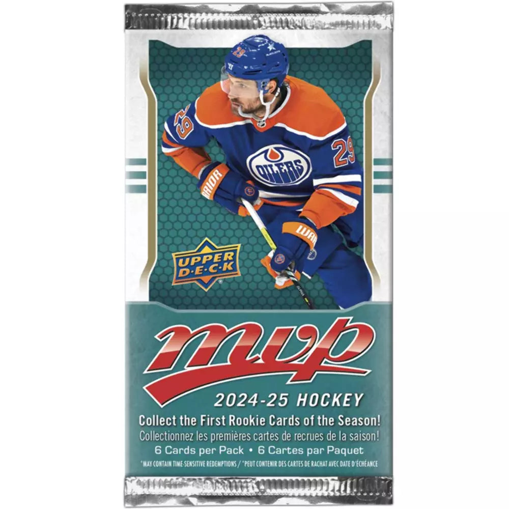 2024/25 Upper Deck MVP Hockey Retail Pack - 6 Cards