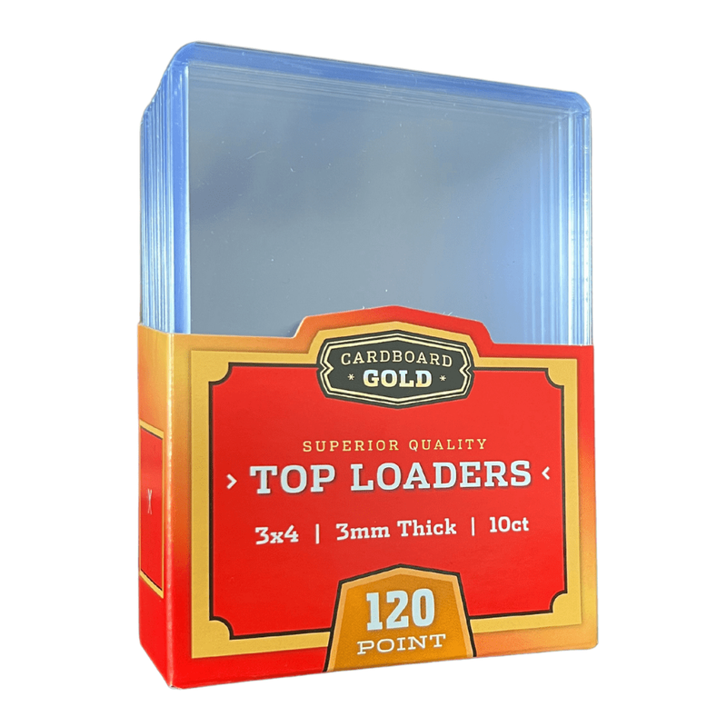 CBG Top Loaders 3x4 for Memorabilia Cards - 3mm - 120 Point - 10 Pack
