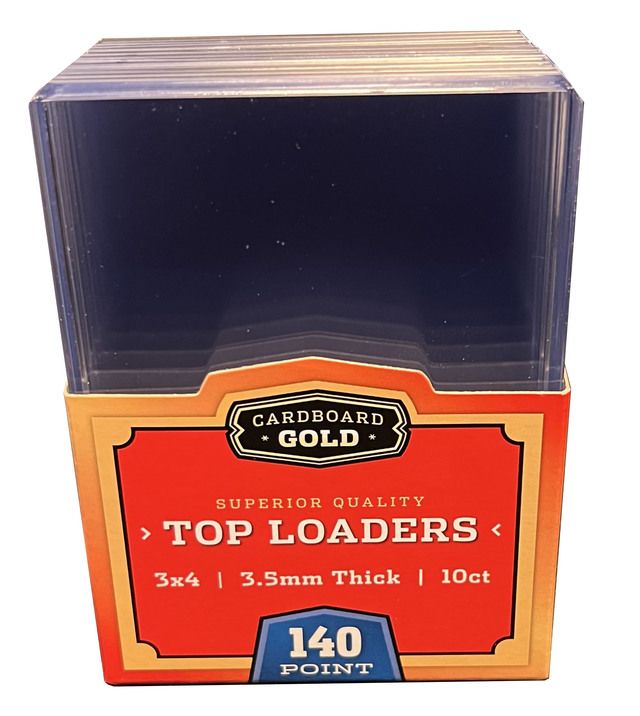 CBG Top Loaders 3x4 for Memorabilia Cards - 3.5mm - 140 Point - 10 Pack