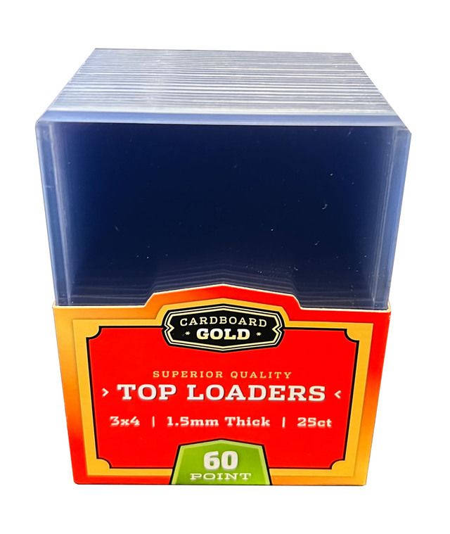 CBG Top Loaders 3x4 for Thick Cards - 1.5mm - 60 Point - 25 Pack