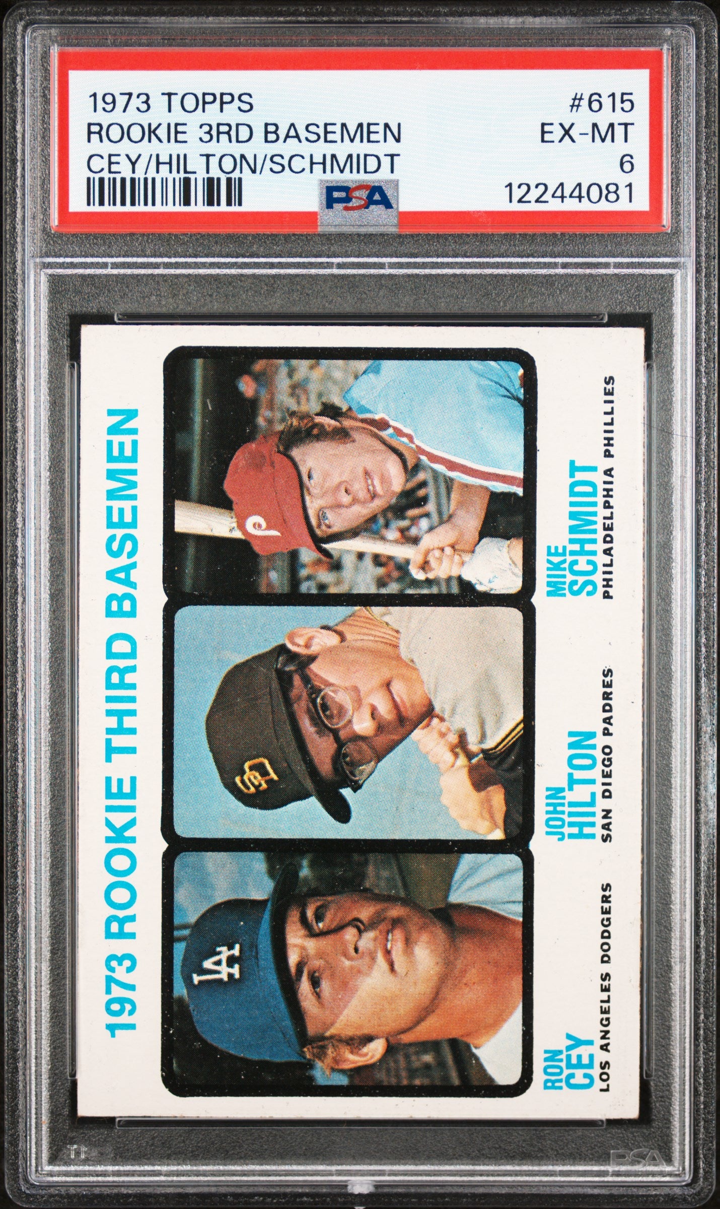1973 Topps #615 Mike Schmidt RC / PSA 6 / C4081