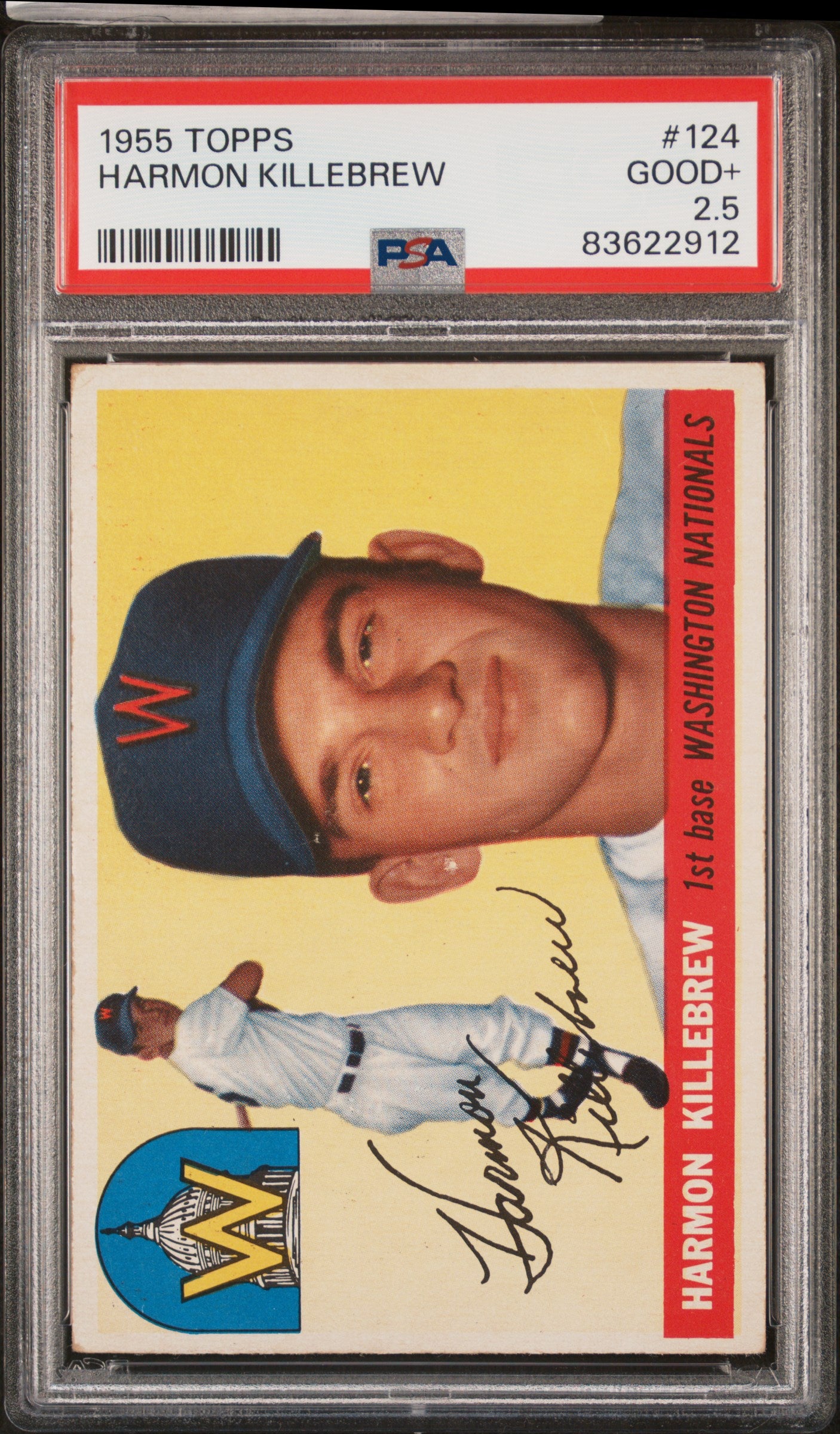 1955 Topps #124 Harmon Killebrew RC / PSA 2.5 / C2912