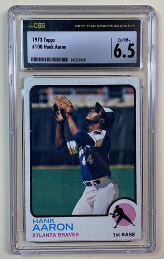 1973 TOPPS #100 HANK AARON (HOF) / CSG 6.5