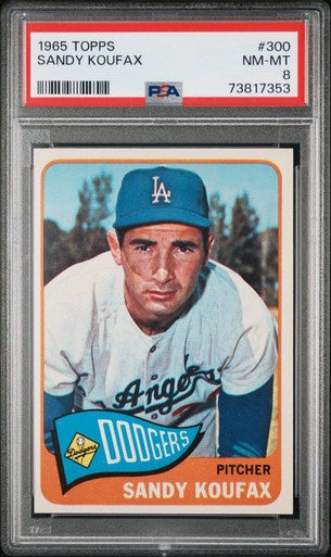 1965 TOPPS #300 SANDY KOUFAX NM-MT / PSA 8 / SOLD