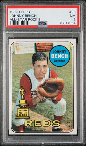 1969 Topps Johnny Bench #95 All-Star Rookie PSA 7 NM / SOLD