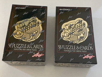 2- SEALED 1991 STUDIO LEAF BASEBALL CARD WAX BOX UNOPENED BOXES PACKS FROM CASE