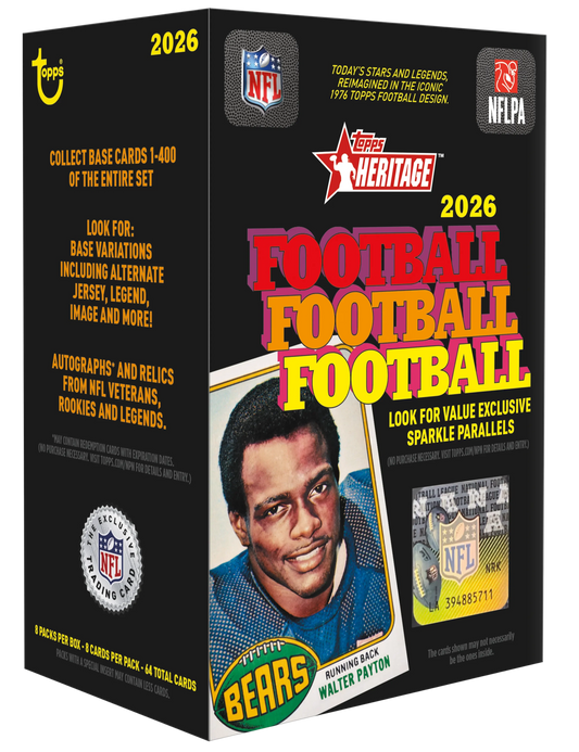 2026 Topps Heritage Football Blaster Box