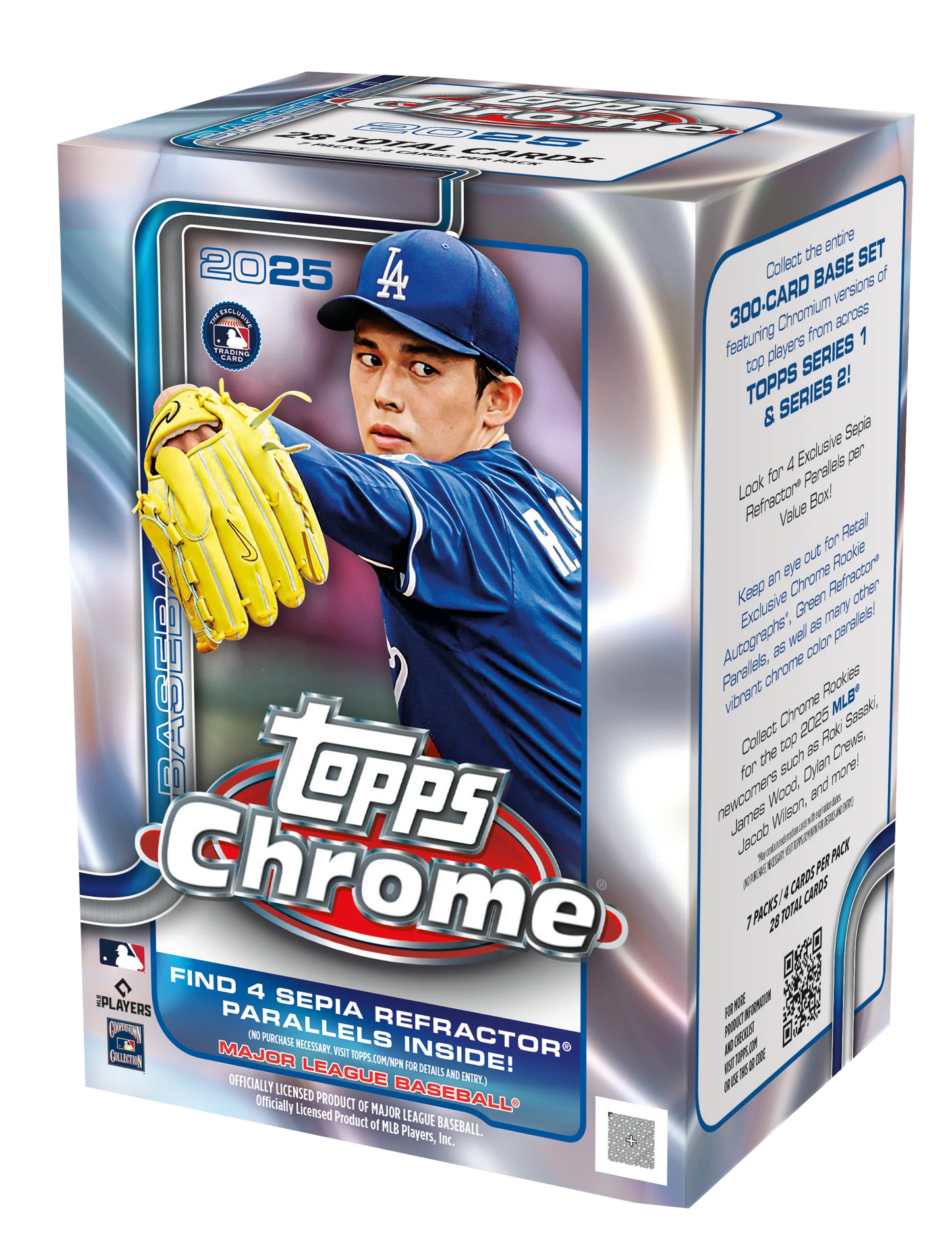 2025 Topps Chrome Baseball 7-Pack Blaster Box