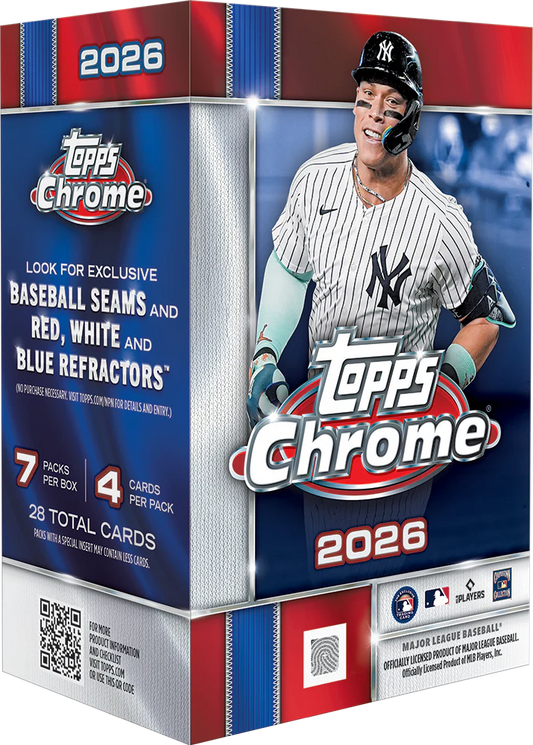 2026 Topps Chrome Baseball 7-Pack Blaster Box