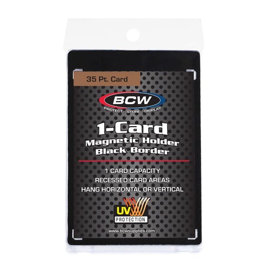 BCW Magnetic Card Holder - 35 PT. Black Border