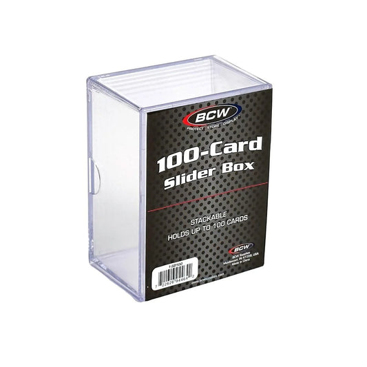 BCW Plastic 2-Piece Slider Box Case 100 Count