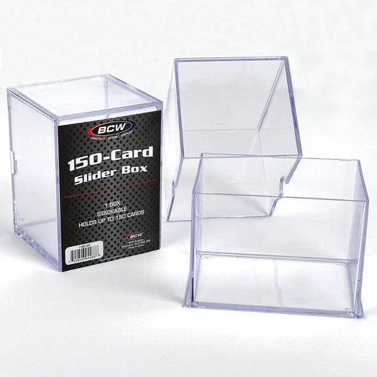 BCW Plastic 2-Piece Slider Box Case 150 Count