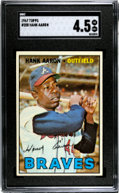 1967 Topps #250 Hank Aaron / SGC 4.5 / C2575