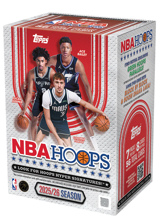 2025/26 Topps NBA Hoops Basketball Blaster Box
