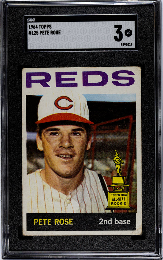 1964 Topps #125 Pete Rose All Star Rookie RC / SGC 3 / C5019