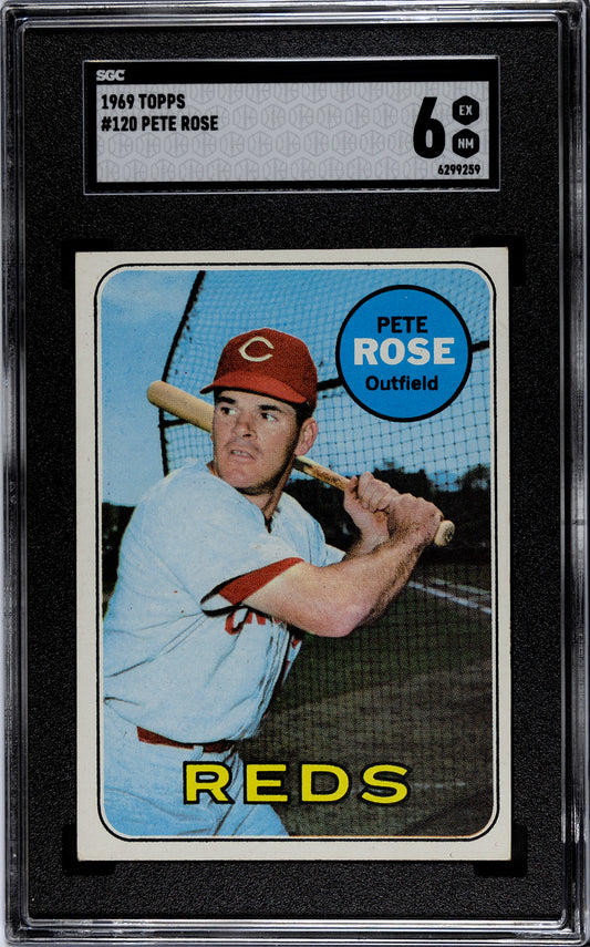 1969 Topps #120 Pete Rose / SGC 6 / C9259